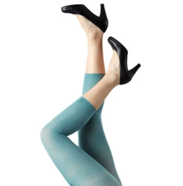 Plus size 3/4 Leggings i Dueblå - Amelie Dusty Blue Festival96120 Blå-Festival Female 42/44