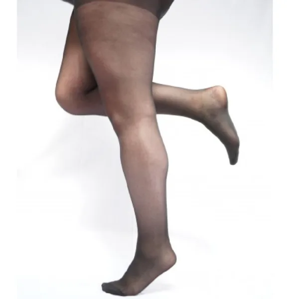 Luxury Black Curvy Super Stretch Strømpebukser Sort -PM Female XL - STR. 44-46