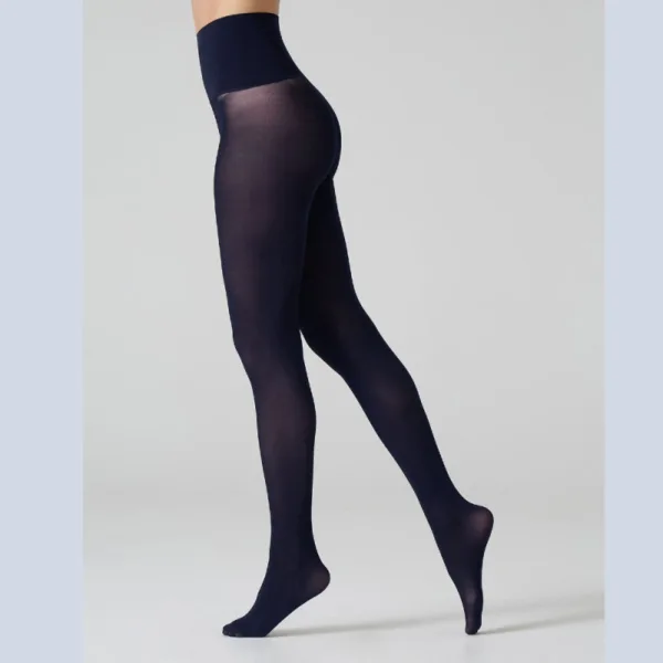 Seamless 50 denier Navy - matte strømpebukser med stram ind effekt Blå - Cette Female L/XL - 46-50