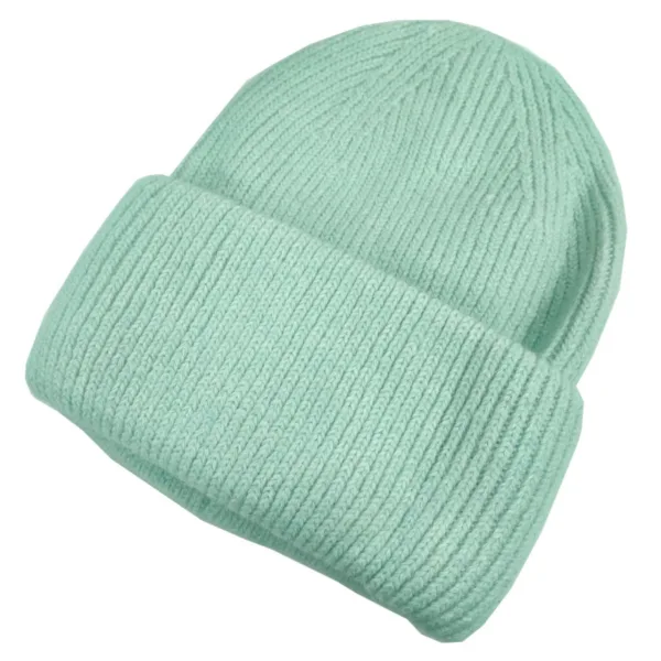 Mint Angora Beanie Grøn - Standart vare