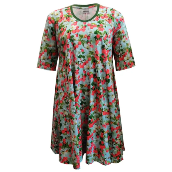 Plus size kjole - Ojo Raspberrys Blå Female 46
