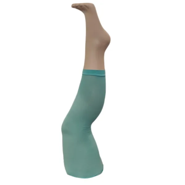 Pastel Blå Capri Leggings - Powder Blue Blå -PM Female XL - STR. 44-46