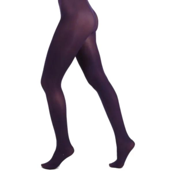 Purple 90 Denier Curvy Super Stretch Strømpebukser Lilla -PM Female XL - STR. 44-46