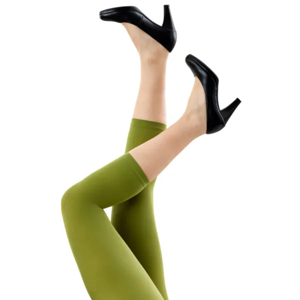 Plus size 3/4 Leggings i Grøn - Amelie Split Pea Festival96120 Grøn-Festival Female 42/44