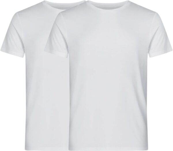 Bamboo 2pack TEE Hvid Mand XXL