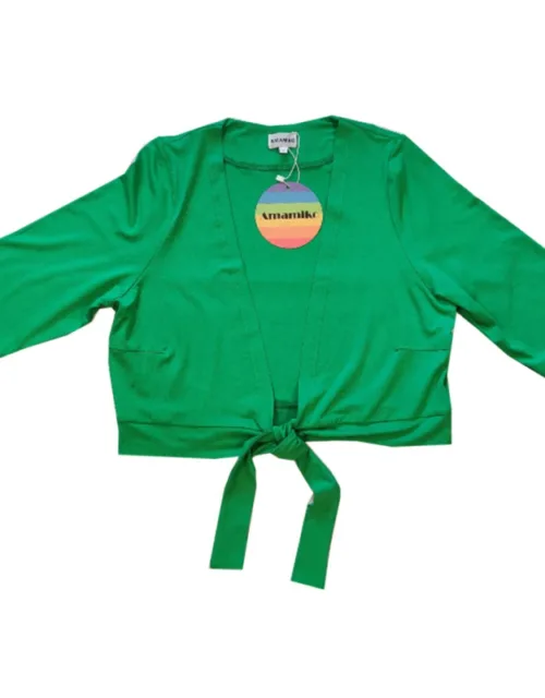 Bamboo Bolero Green Grøn -DS Female S - 42/44