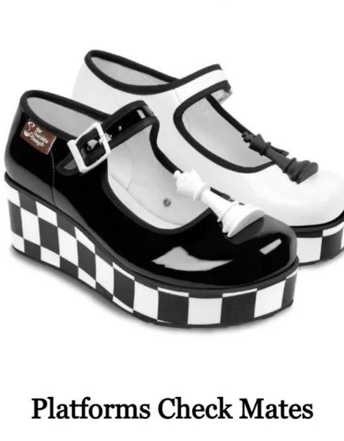Check Mates Platform Sko Hvid Female EU35 - HCD35