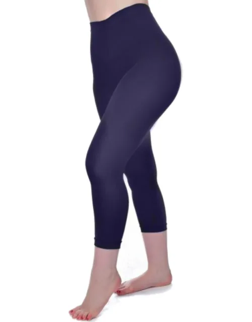 Capri Leggings - Navy Blå -PM Female 2XL - STR. 48-50