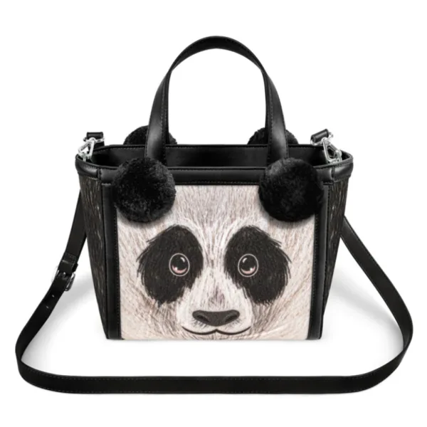 Panda Mini Tote Taske Sort - Standart vare