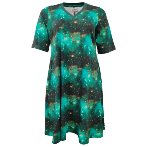 Plus size kjole - Tulla Green Night Grøn Female 44