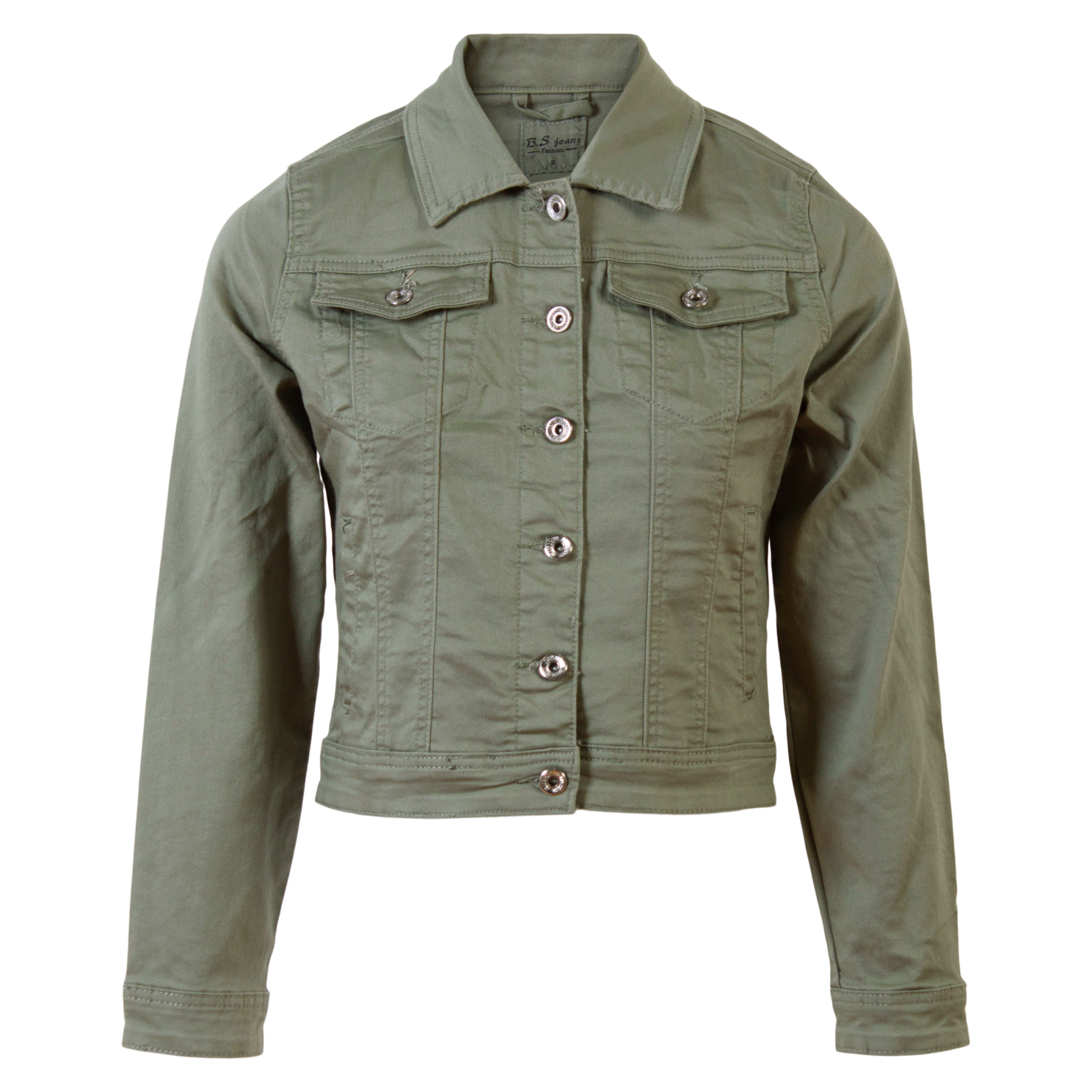 Bs Jeans Dame Denimjakke Khaki