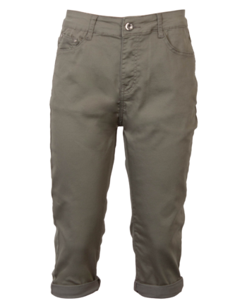 Bs Jeans Dame Capri Khaki 40