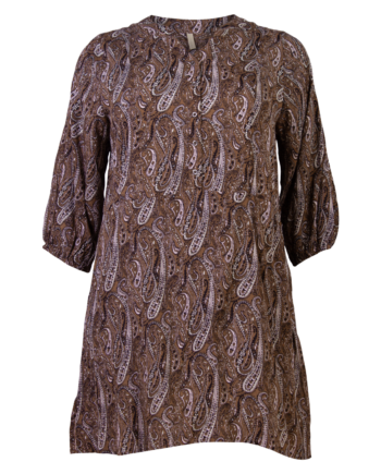 Cassiopeia Janella Dame Tunika Plus Size Brown Combi 50 52