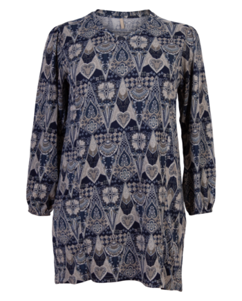 Cassiopeia Rovine Dame Tunika Plus Size Blue Combi 50 52