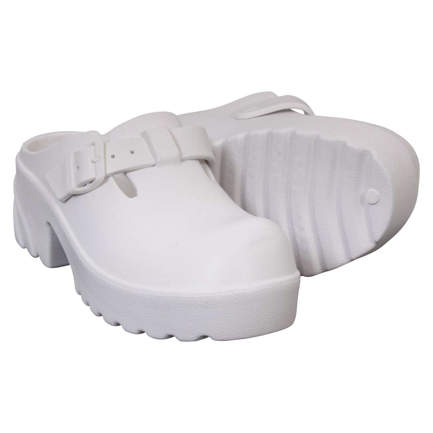 Chunky Dame Clogs Hvid 40