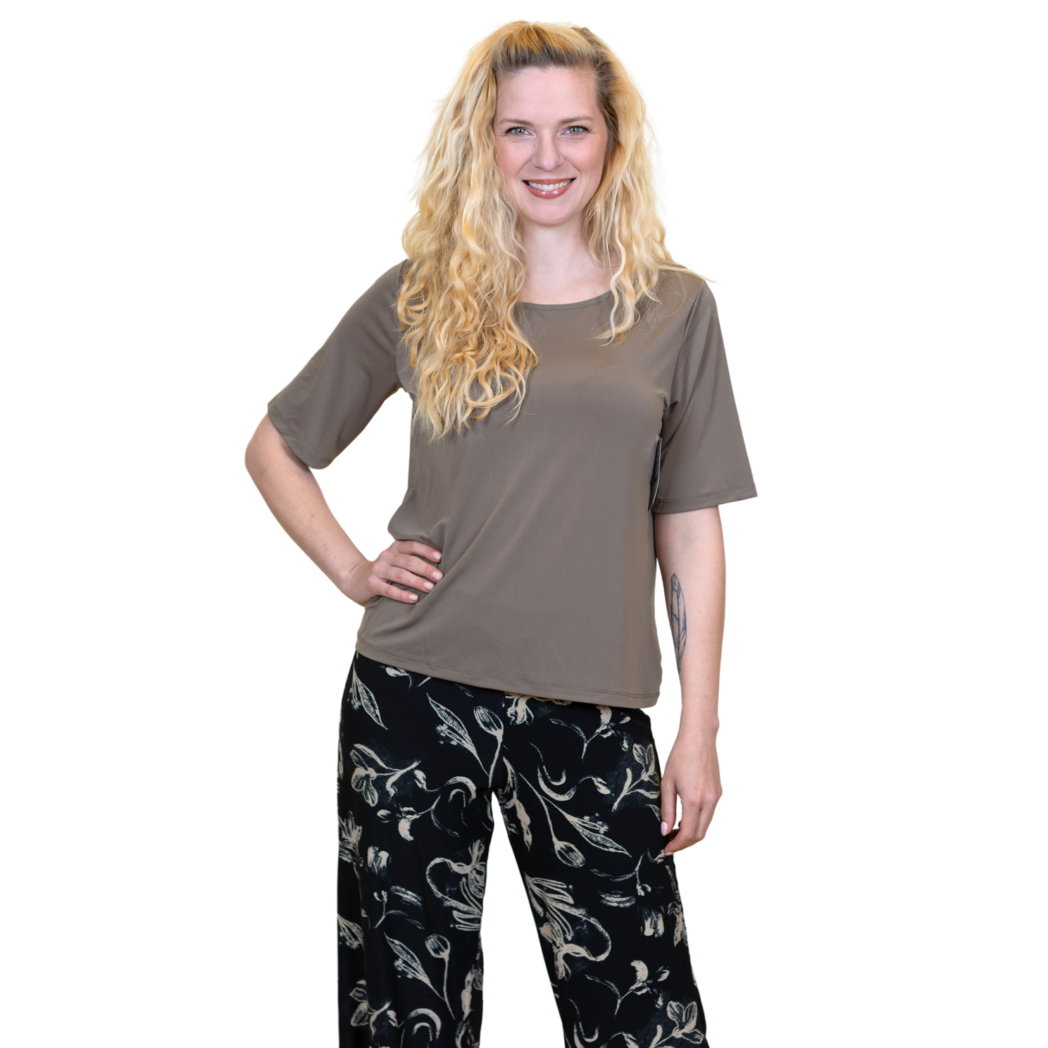 Crossbow Dame  -shirt Dark Sand