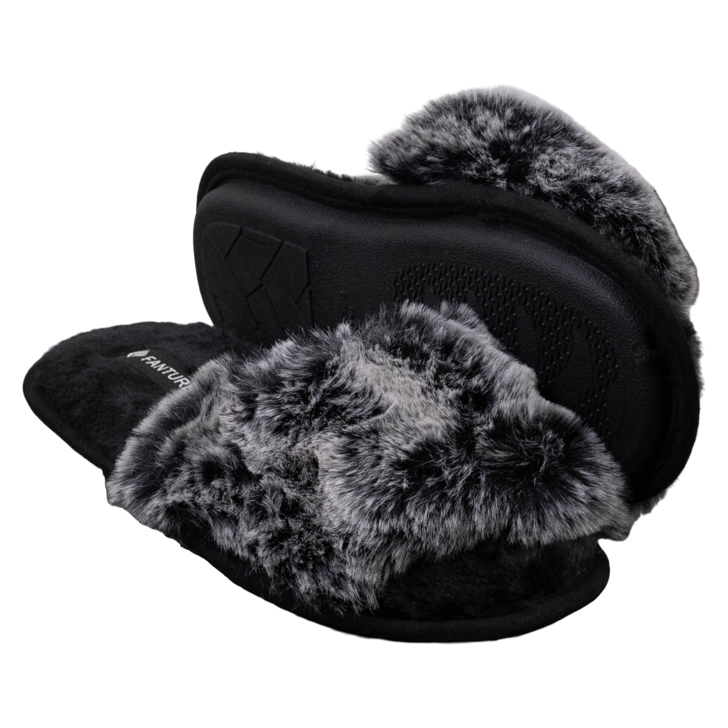 Fanture Dame Hjemmesko Grey Black 40 41