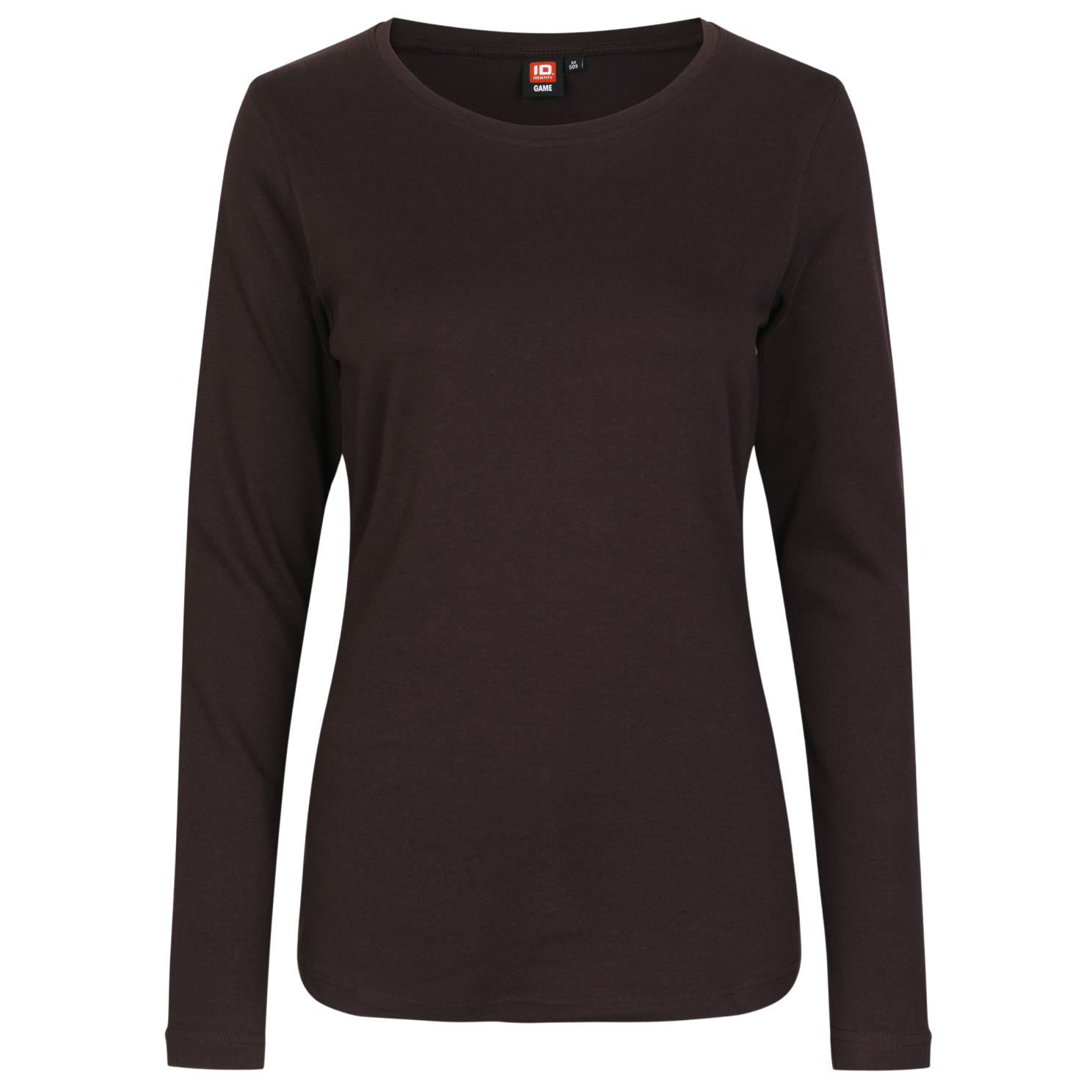 Id Interlock Dame Langærmet  -shirt Mørk Bordeaux