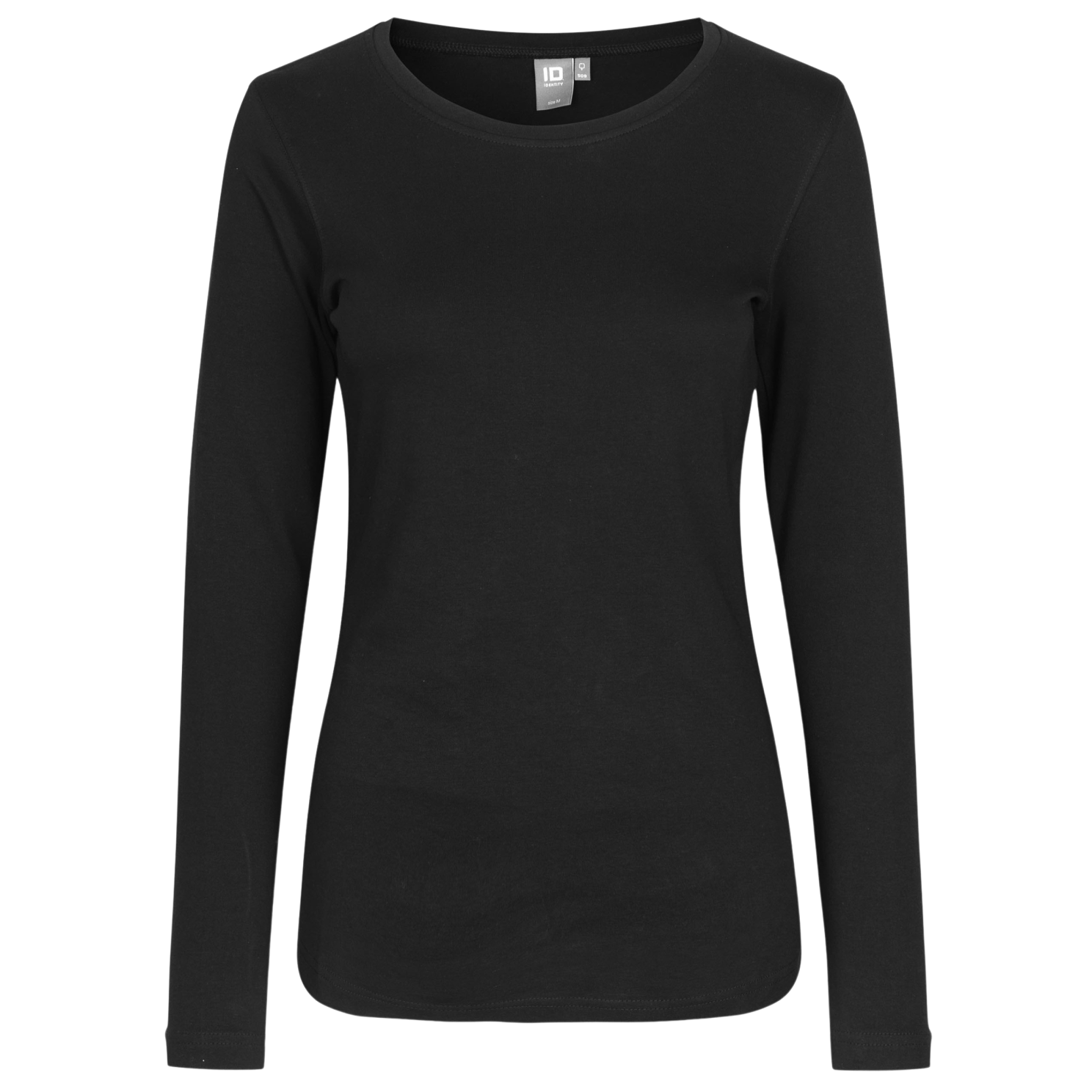 Id Interlock Dame Langærmet  -shirt Sort