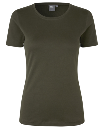Id Interlock Dame  -shirt Oliven
