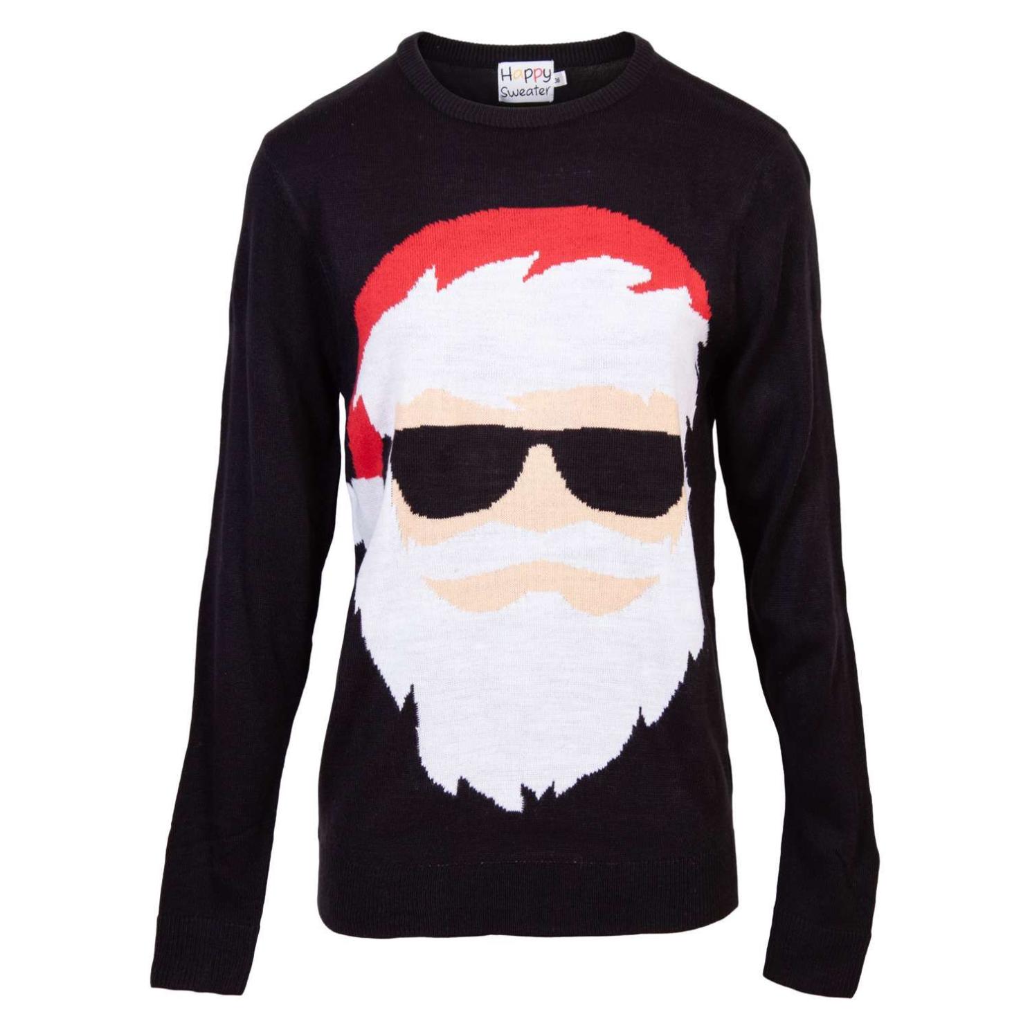 Jule Dame Striktrøje Sort 48