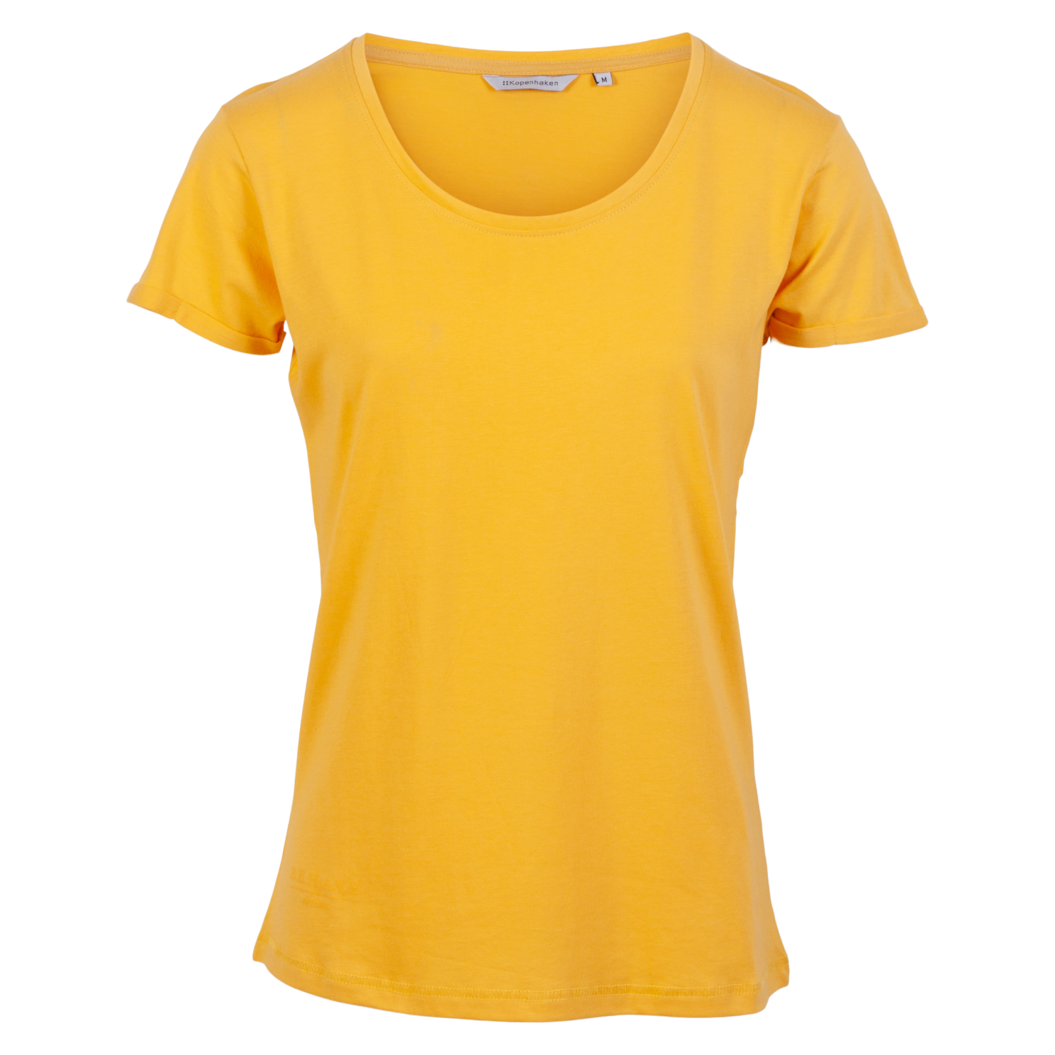 Kopenhaken Via Dame  -shirt   økologisk Bomuld Ochre