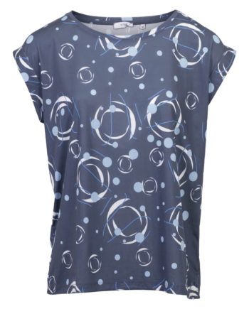Dame Kortærmet Bluse 59 Navy