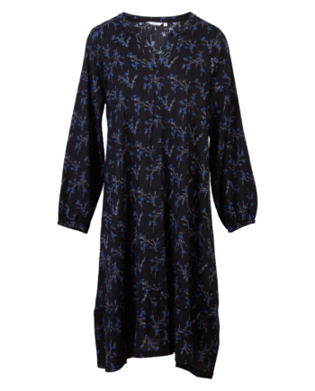 Sirup Dame Kjole Dark Navy Aop