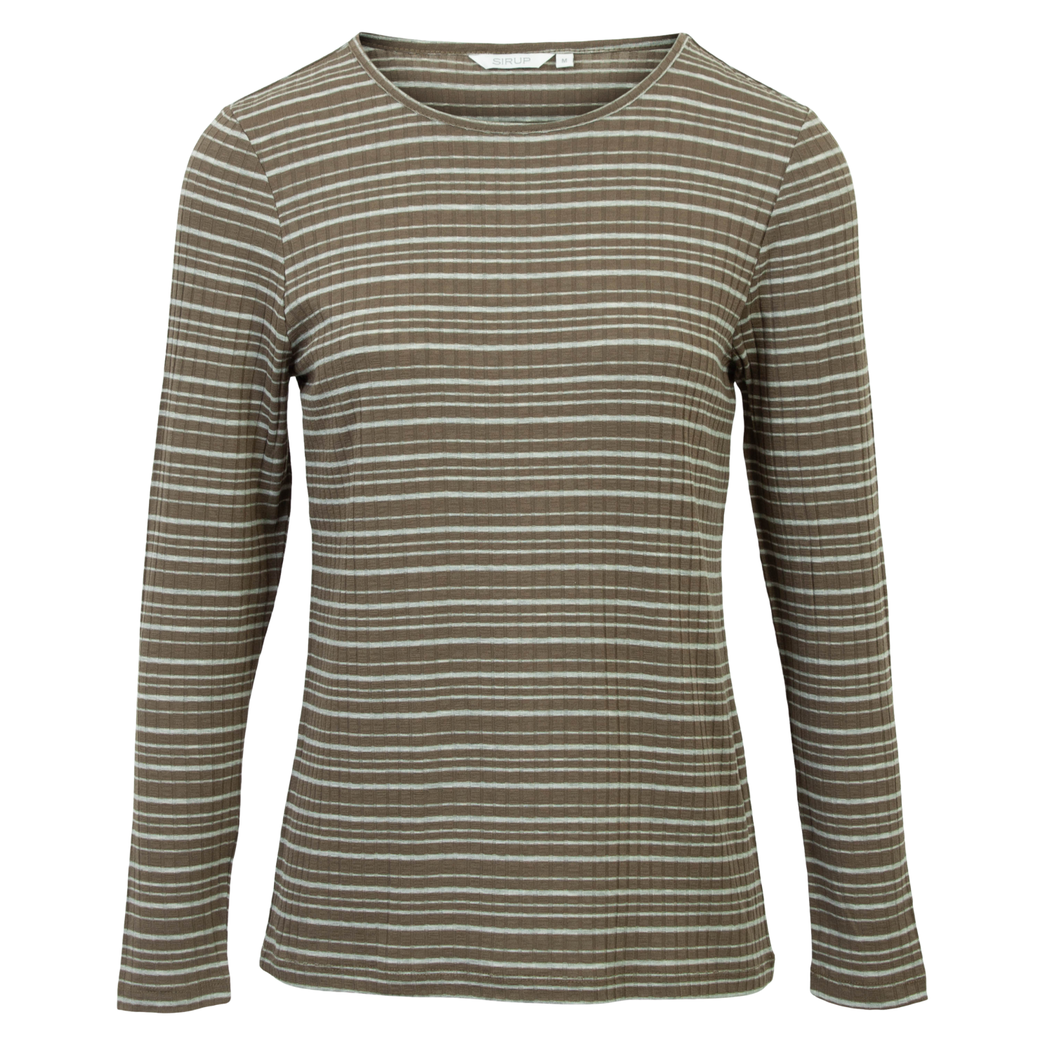 Sirup Dame Langærmet  -shirt Stone Gray Grey Melange Combo