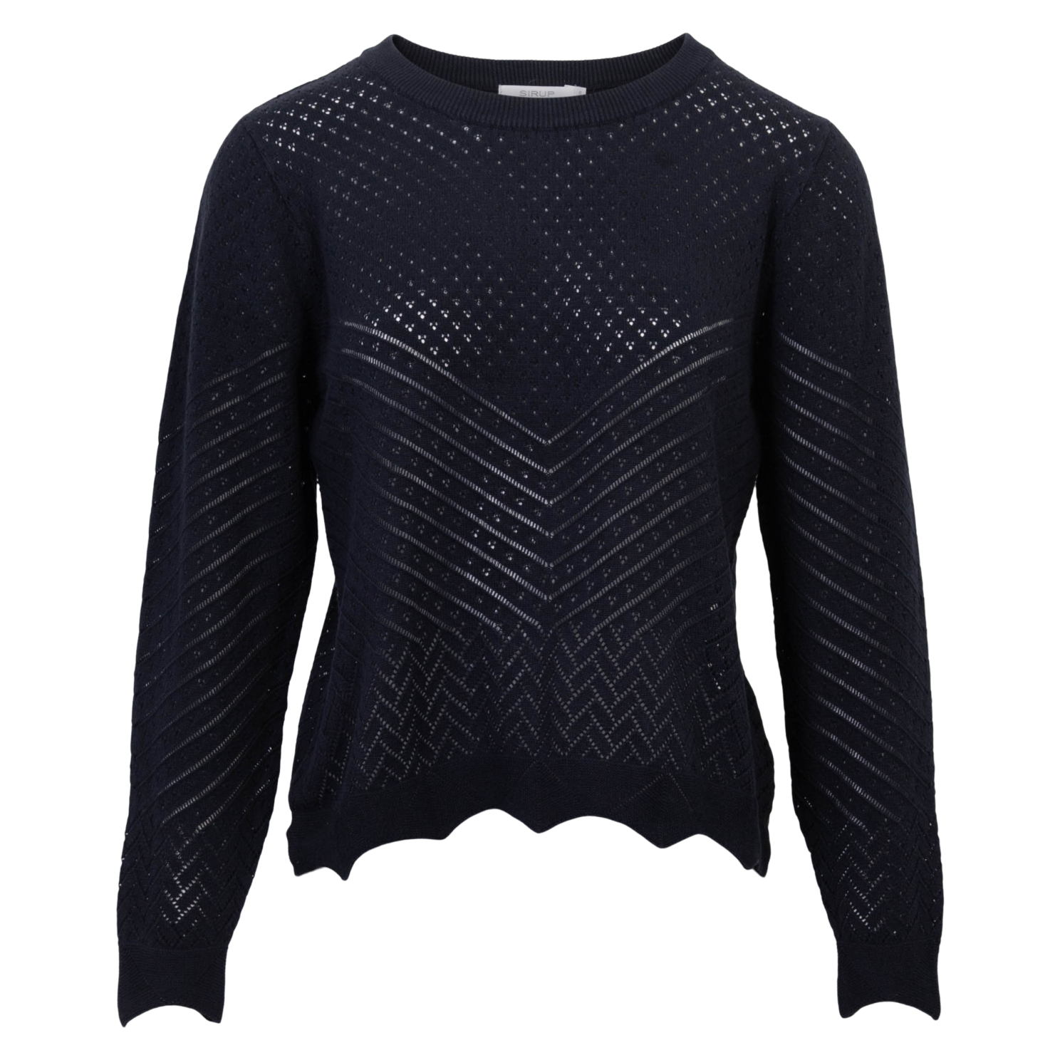 Sirup Pointelle Dame Striktrøje Parisian Night