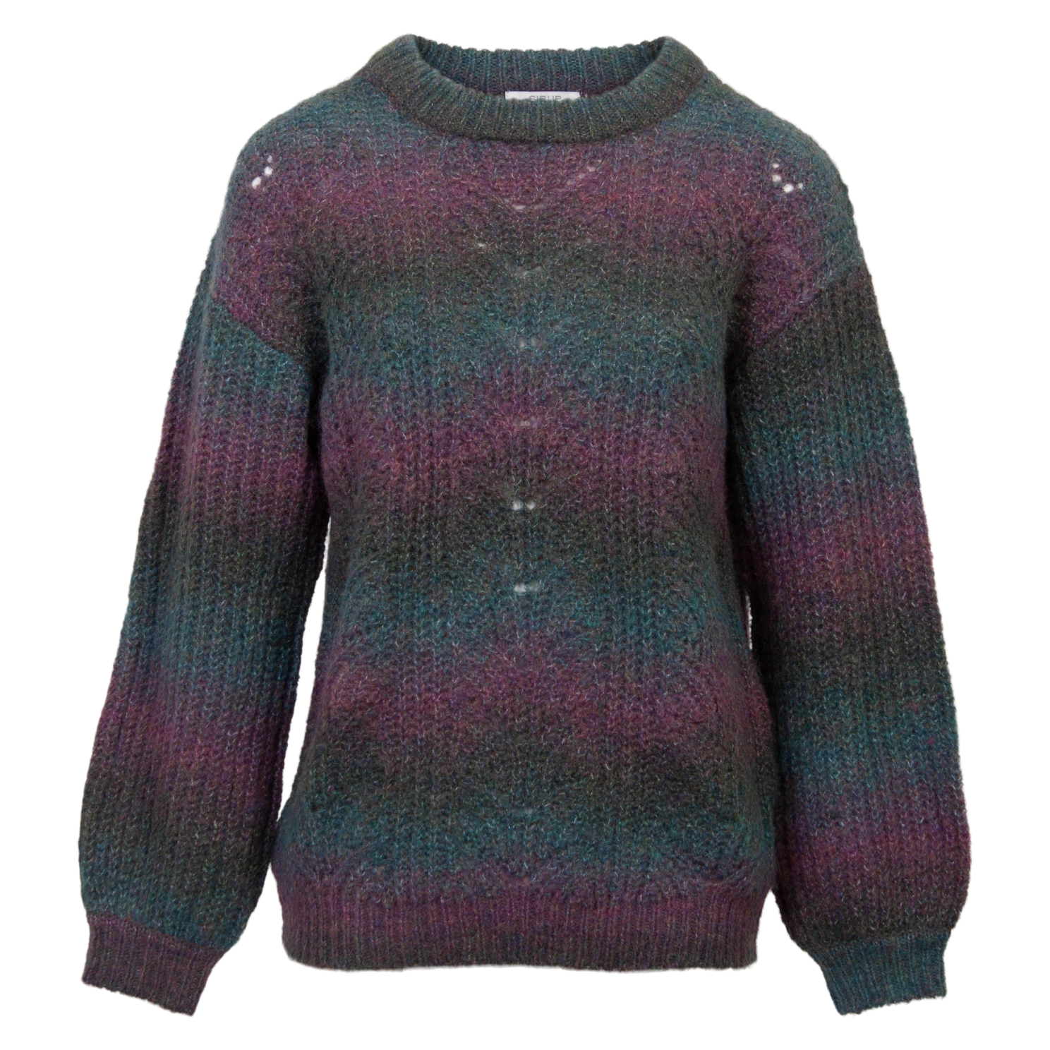 Sirup Tricia Dame Striktrøje Purple Wine