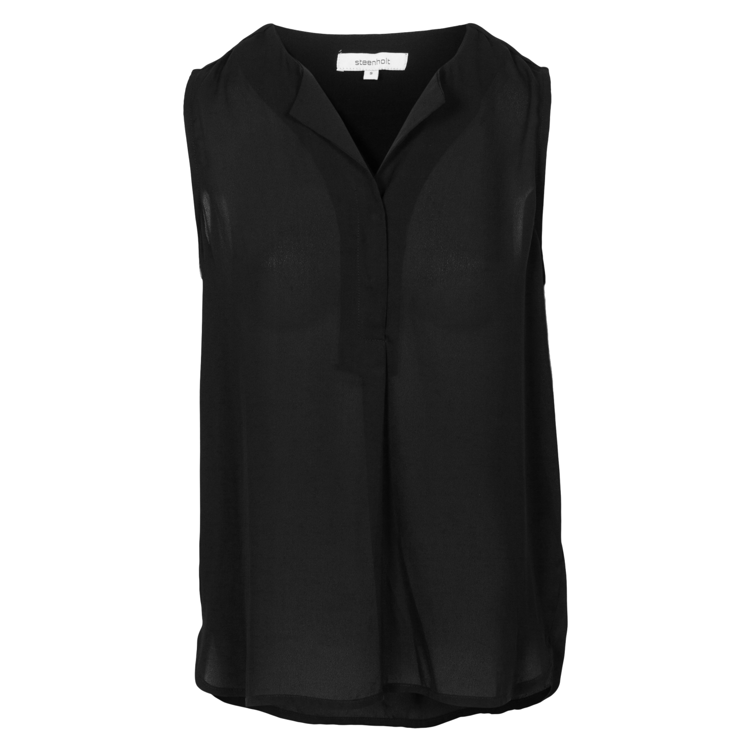 Steenholt Clara Dame Top Plus Size Jet Black 54