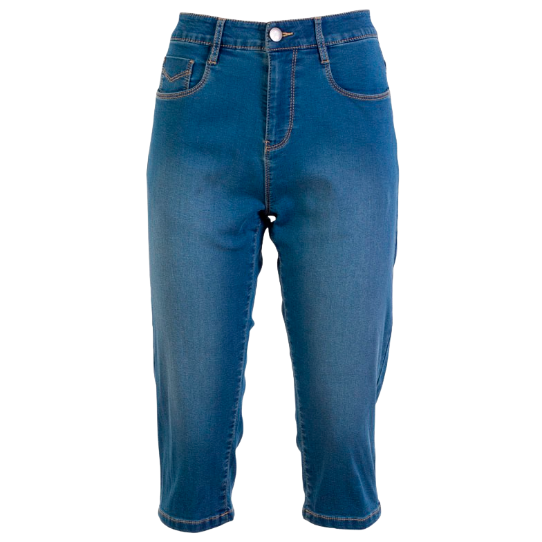 Steenholt Grace Dame Capri    Light Blue Denim 44