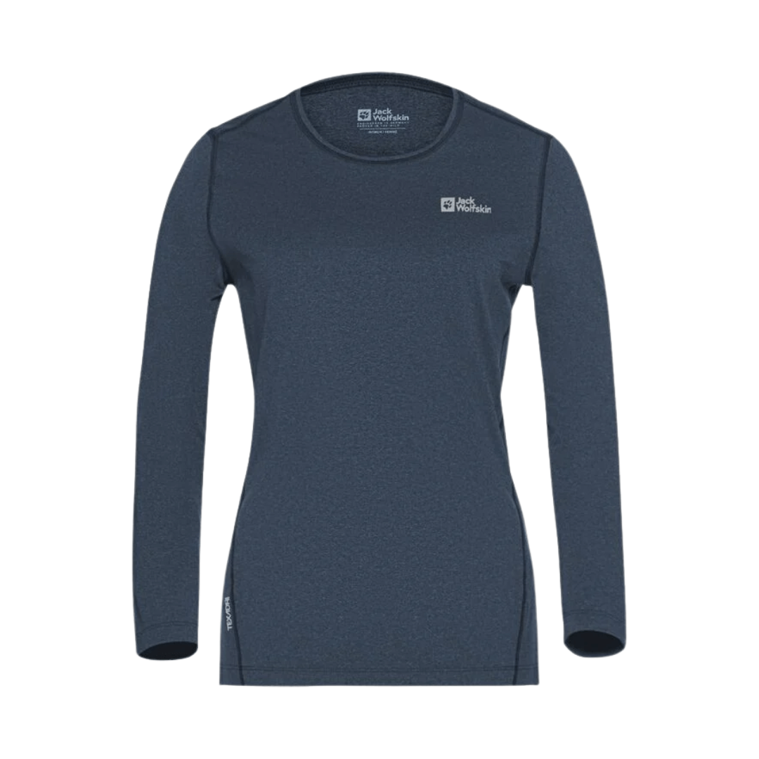 Trøje Til Dame Jack Wolfskin Sky Thermal Ls   Mørkeblå