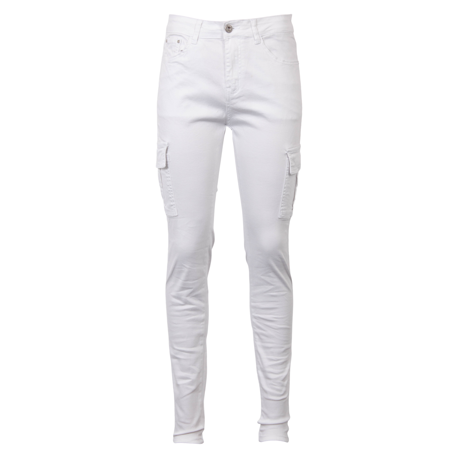 Bs Jeans Dame Cargobukser Hvid 46