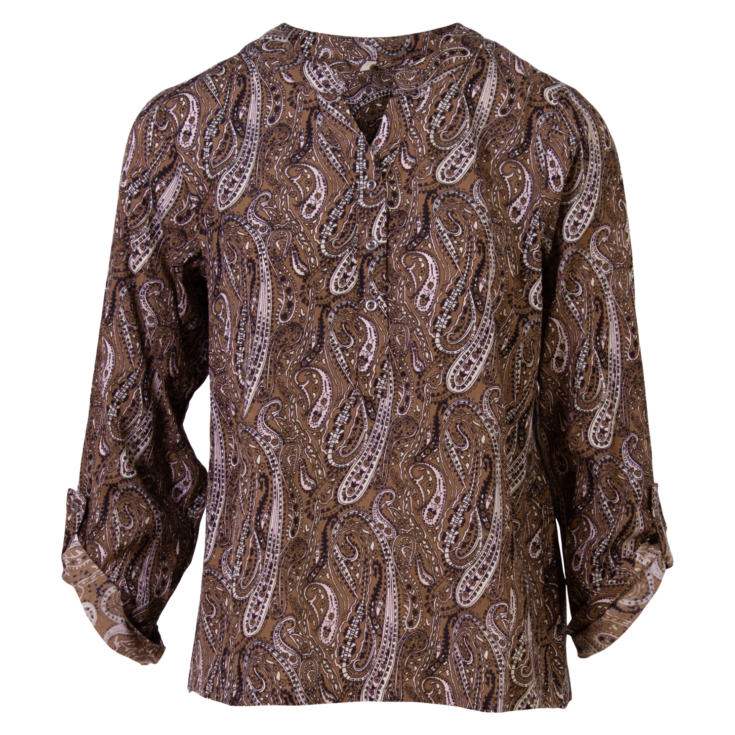 Ofelia Dame Bluse Brown Combi