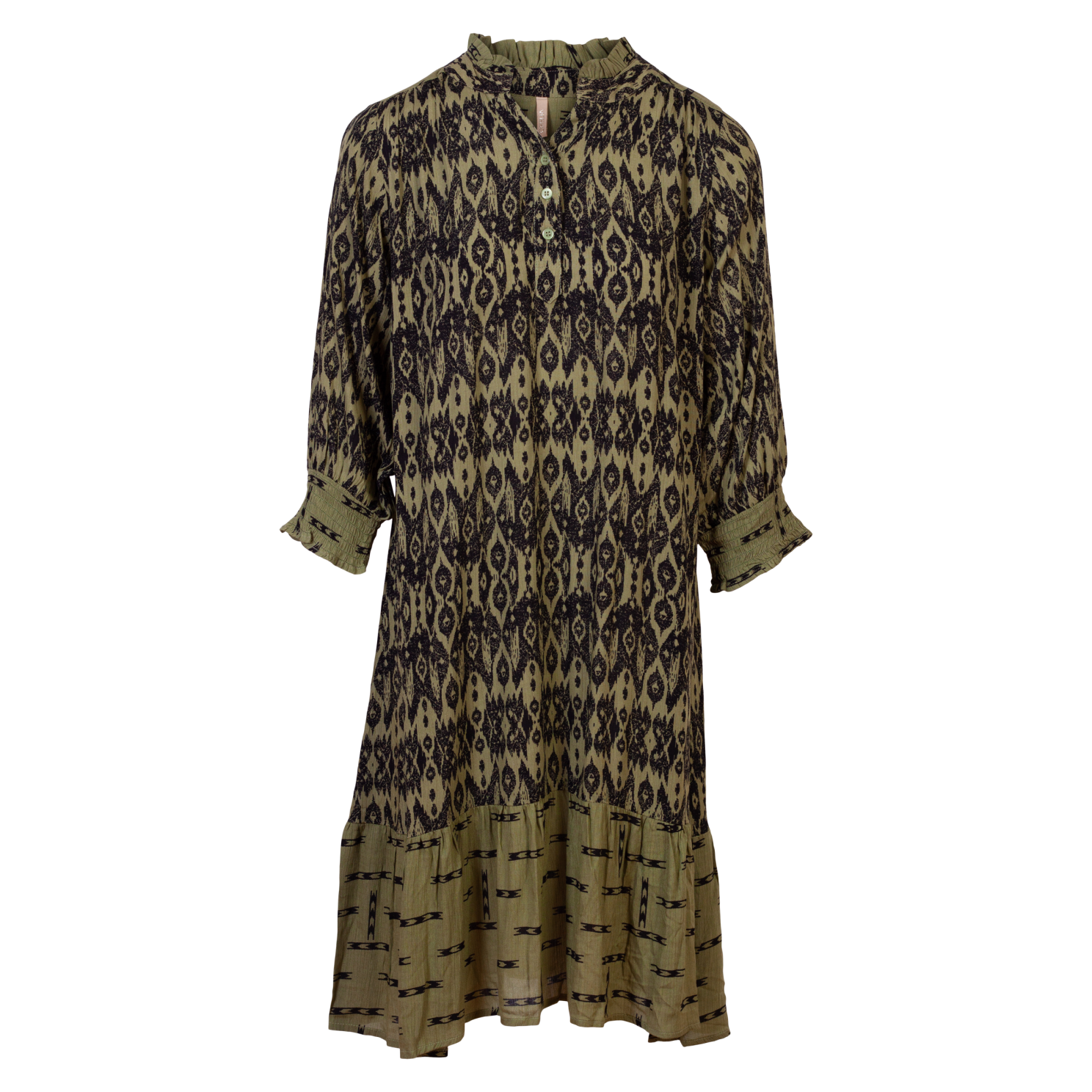 Ofelia Dame Kjole Pale Olive Combi