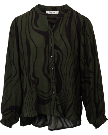 Zbyz Dame Bluse Plus Size Khaki Black 54 56