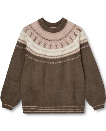 Nordic Project 18 Dame Striktrøje Chocolate Brown