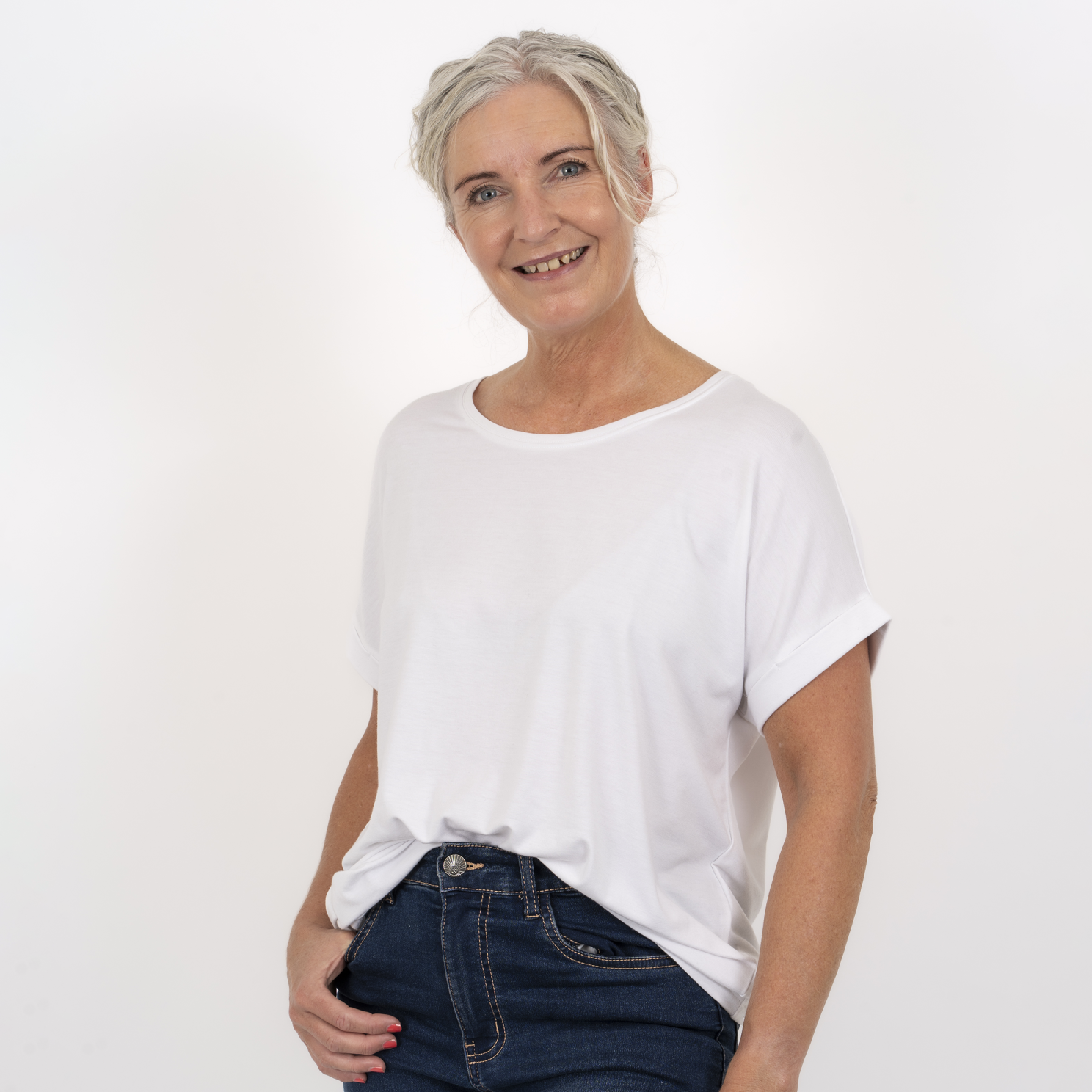 Steenholt Joan Dame  -shirt Bright White