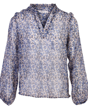 Zbyz Dame Bluse Plus Size Blue 54 56