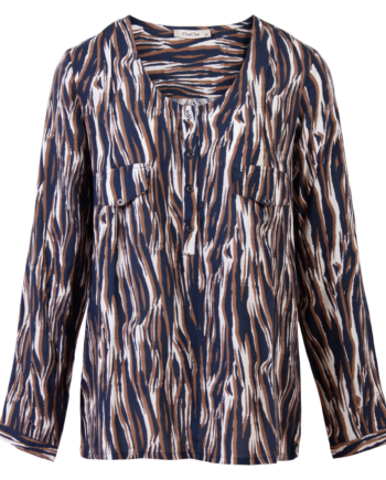 Zbyz Dame Bluse Plus Size Navy 54 56