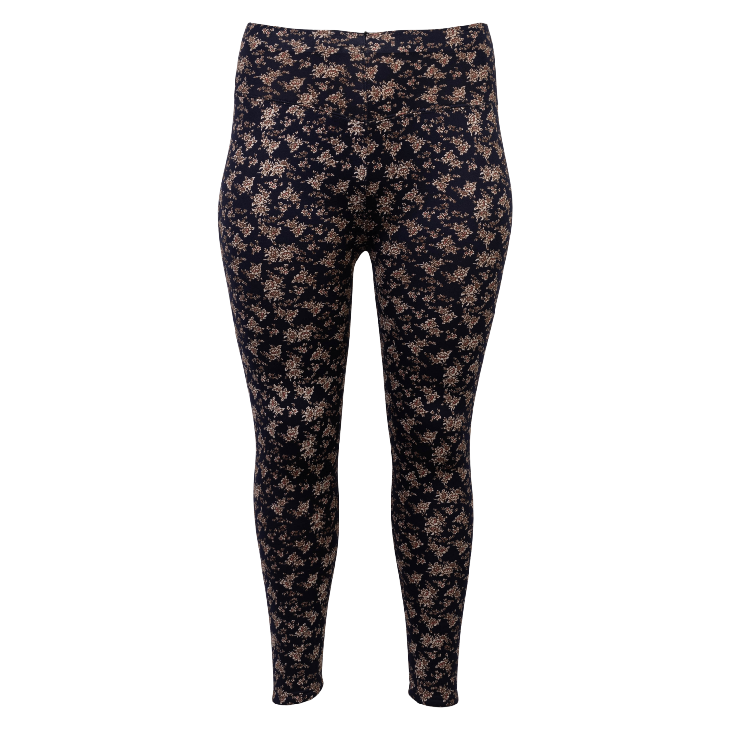 Anyway Dame Termoleggings    Fleece Navy Blomster