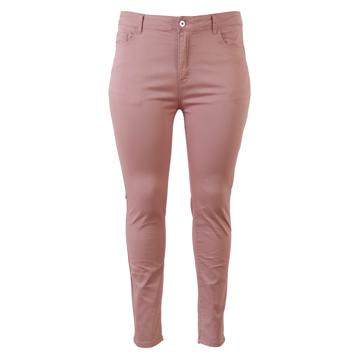 Bs Jeans Dame Jeans Plus Size Rosa 48