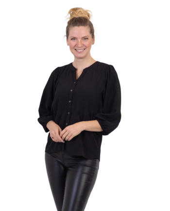 Chacha Dame Bluse Black