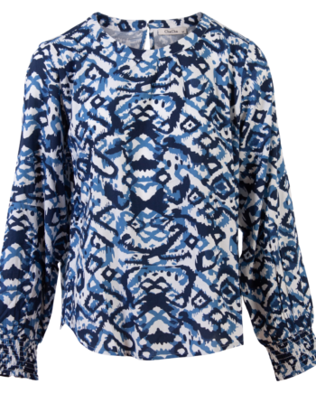 Chacha Dame Bluse Blue