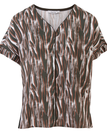 Chacha Dame Bluse Khaki