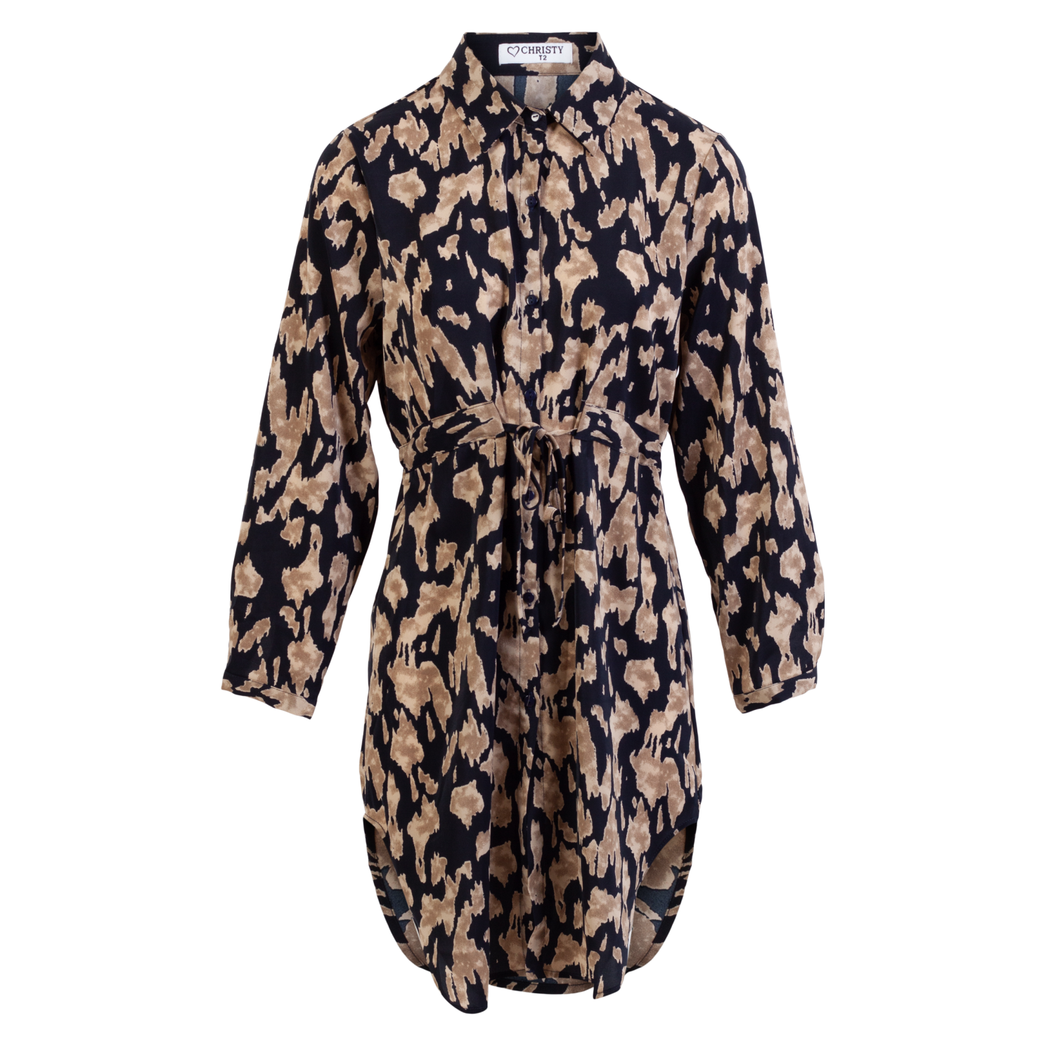 Dame Kjole Plus Size Beige 42