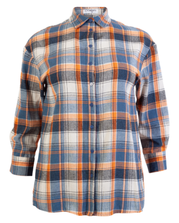 Dame Skjorte Plus Size Orange 44