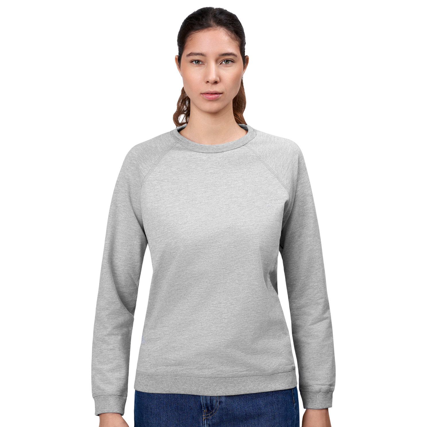 Id Core Dame Sweatshirt Grå Melange